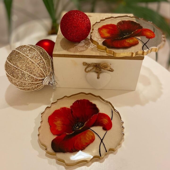 Poppies Coasters