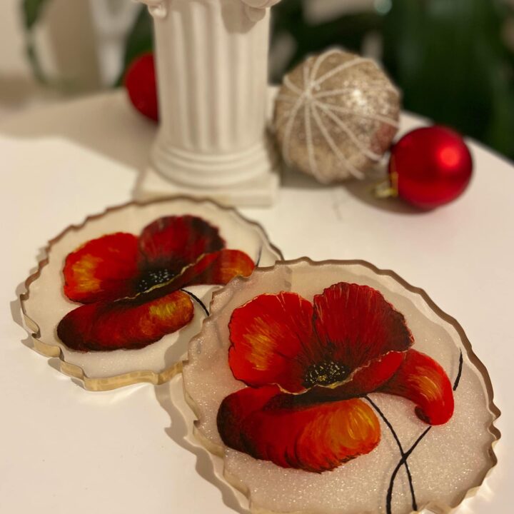 Poppies Coasters